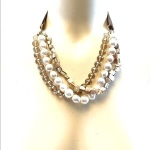 Women’s beautiful multilayered necklace.